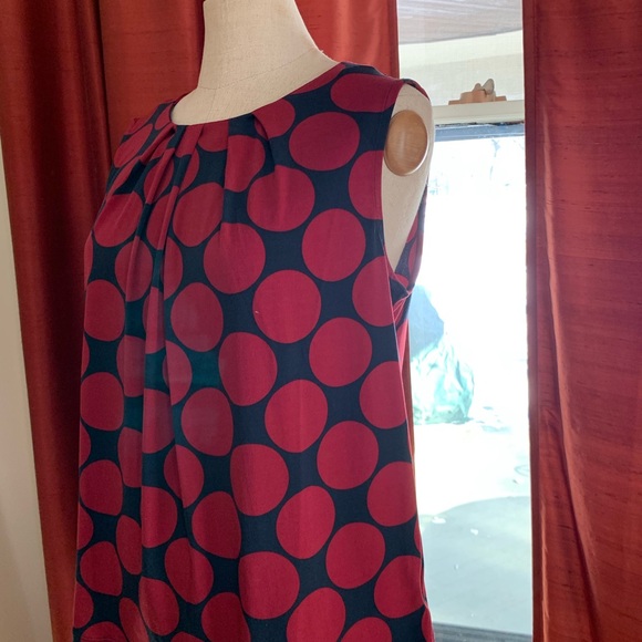 Polka Dot Sleeveless Top - and Red and Black - Picture 2 of 5
